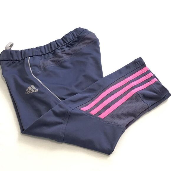adidas Three Stripe Climate Control Crop Pants Size S - Picture 1 of 12